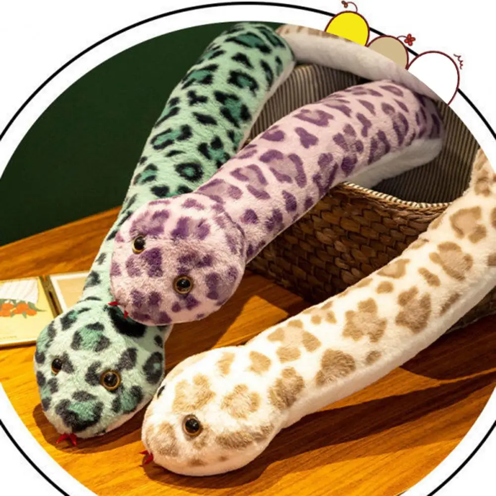 Peluche serpente da 45 pollici Compagno serpente per bambini Peluche serpente ripiene da 45 pollici per bambini Bambola morbida Compagno ideale per giocare