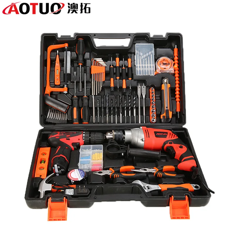 

Impact Drill Lithium Battery Drill Household Hardware Combination Tool, On-board Maintenance 70-piece Set Of Tools, Bank Gifts