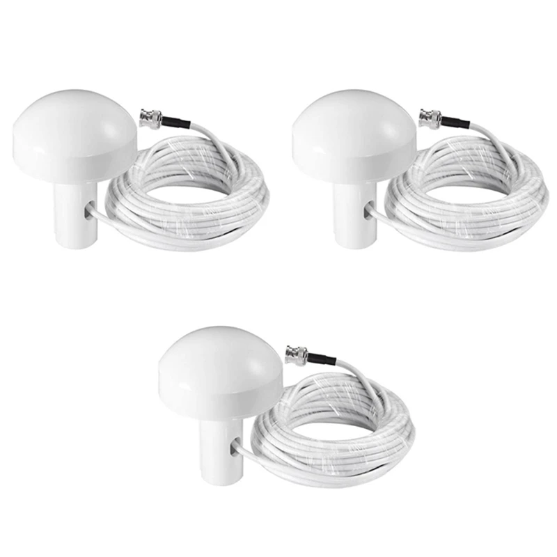 3X Ship GPS Active Marine Navigation Antenna 10M BNC Male Plug Connector