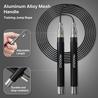 MOGOLD Metal Handle Wire Jump Rope – Ultra-Fast Acceleration, Stable & Non-Swaying, One-Click Adjustment