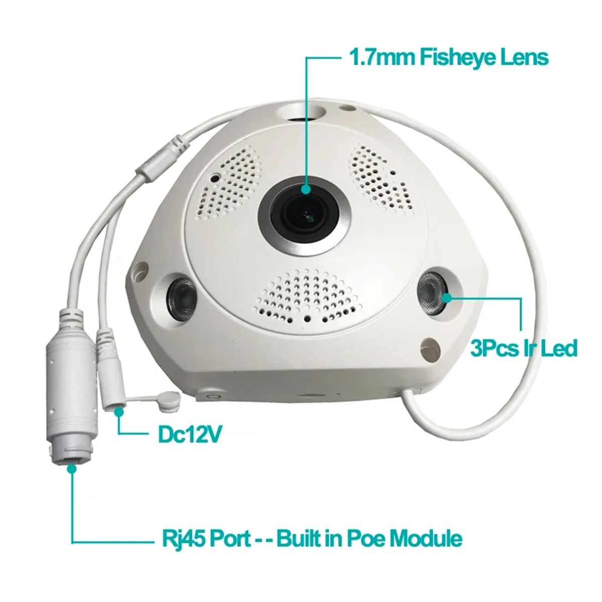 N33R_Imx335 5Mp Cámara IP Poe para interiores Detección facial Visión nocturna infrarroja