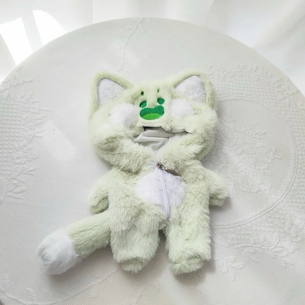 

20 см хлопковая кукла одежда для косплея, розовая одежда для ползания с милым котом, комбинезон, милая детская одежда для пеленания