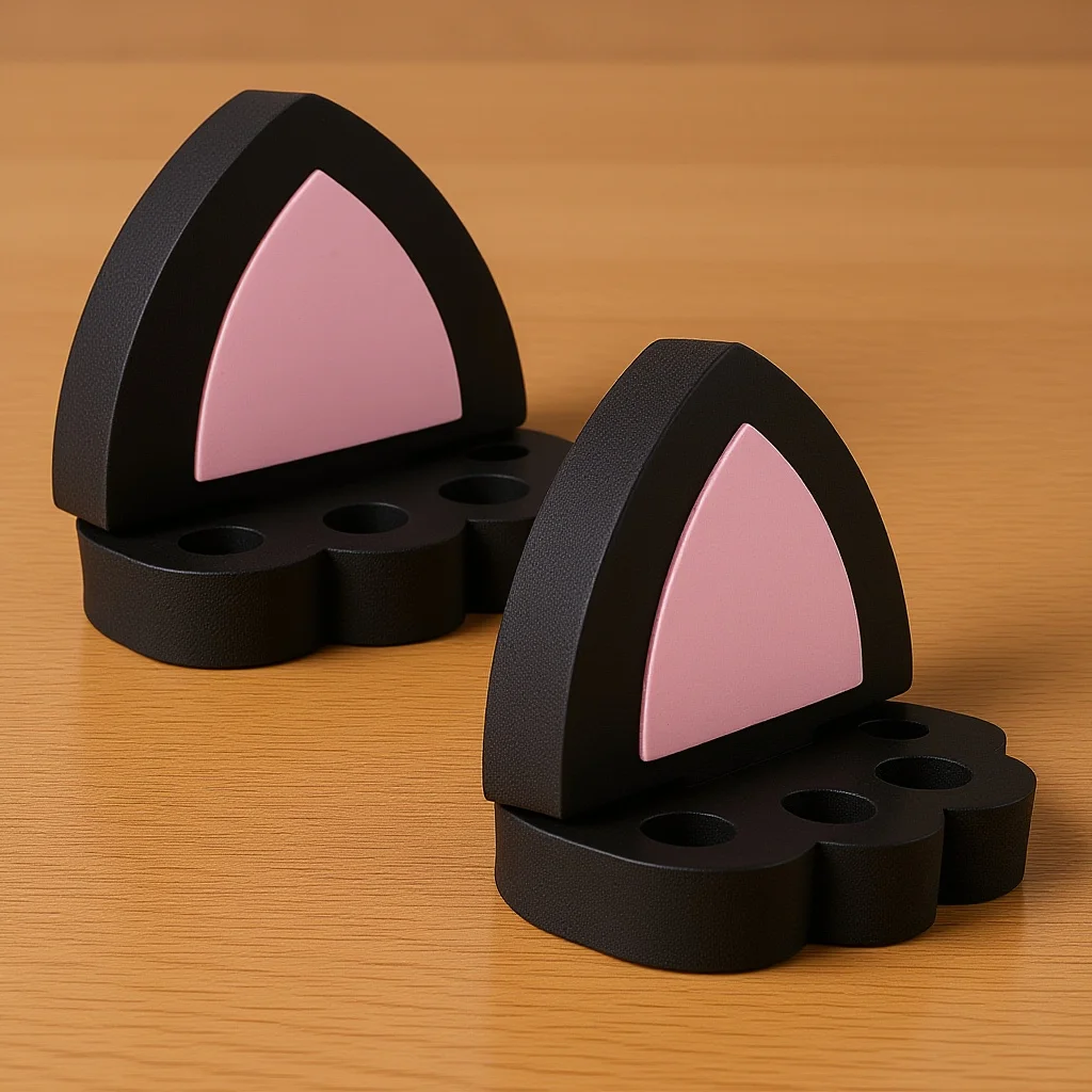 

1Pair Cute Cat Ear Decoration Car Exterior Accessories Unique 3D Roof Styling Decor for Car Body Personalization