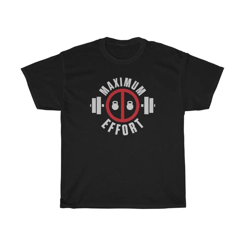 Maximum Effort Weightlifting Kettlebell Gym T Shirt