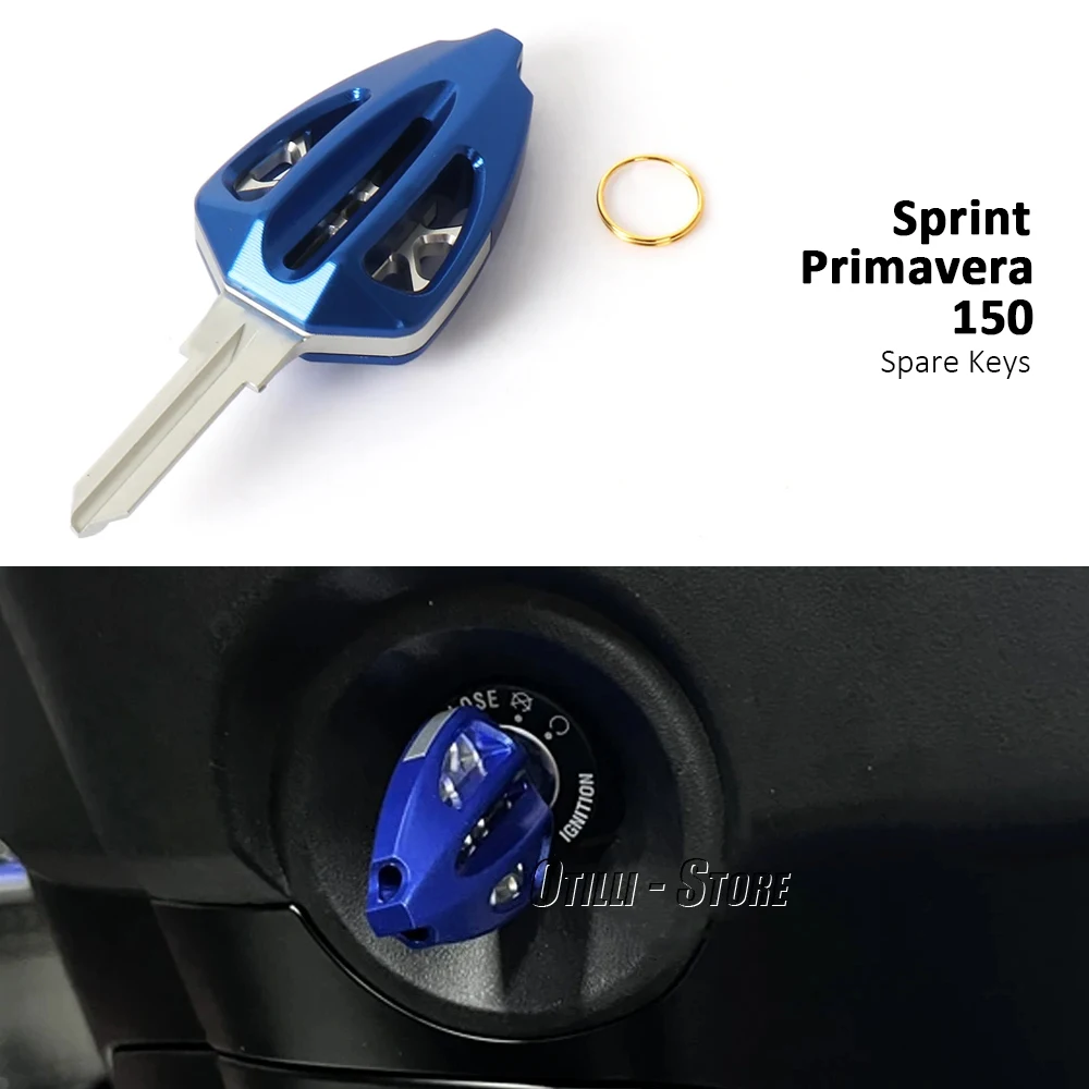 

New Motorcycle Accessories Spare Keys Blank Mechanical Key Blade For Vespa Sprint SPRINT 150 Primavera PRIMAVERA 150