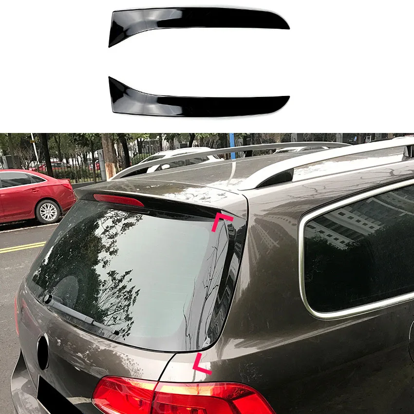 For VW Passat Magotan B7 Wagon Alltrack 2011-2015 Car Rear Window Side Spoiler Diffuser Tail Fin Car Decorative Accessories