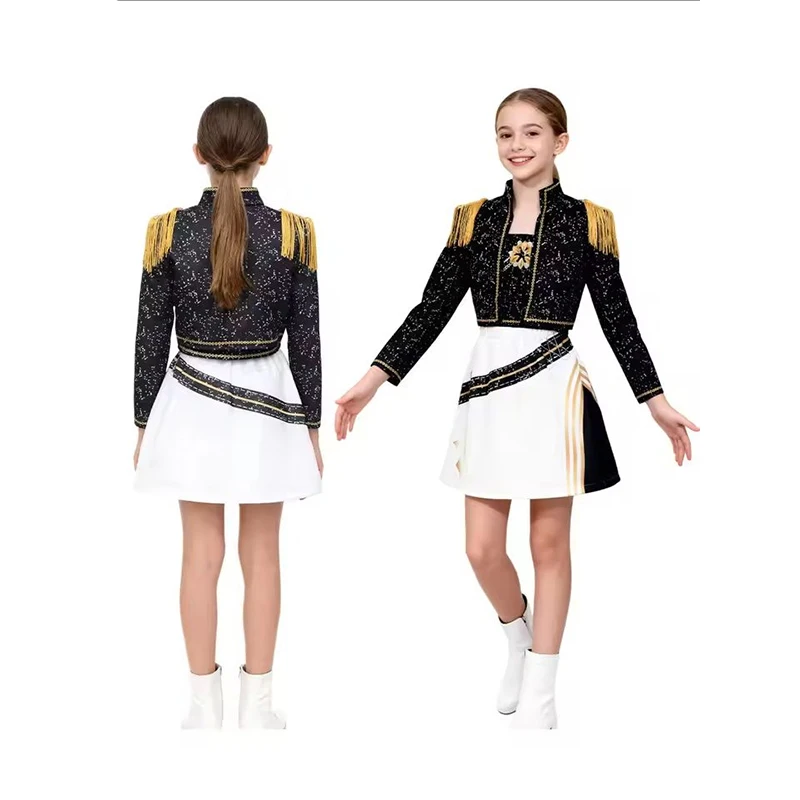 Детский костюм Руми Мира Зои для косплея для девочек K KDPop KPDH поп-охотница, золотой костюм, детский костюм для вечеринки на Хэллоуин