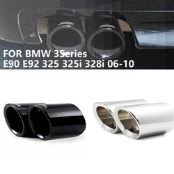 1 Pair Car Titanium Tail Tip End Pipe Exhaust Rear Muffler For BMW 3Series E90 E92 325 325i 328i 06-10 Kit Car Accessories