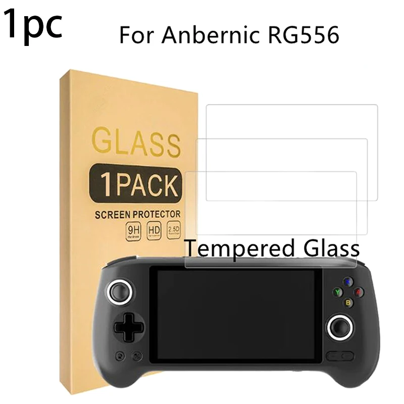 For Anbernic RG556 Tempered Glass Screen Protector Films 9H High Definition RG556 Game Console Screen Protector Film