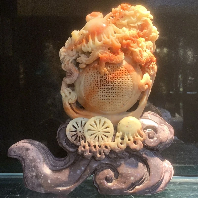 

Qingtian stone carving boutique ornament home decoration collection gift