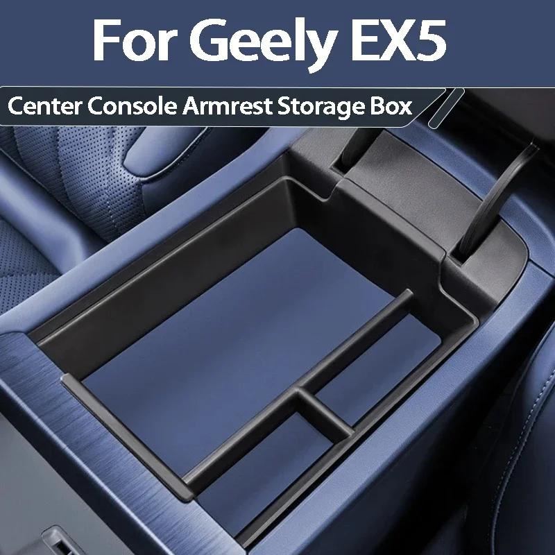For Geely EX5 Proton eMas 7 2025 2026 Center Console Armrest Storage Box Car Organizer Container Interior Accessories