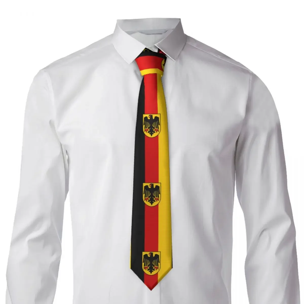 

Germany Flag Emblem Tie Fashion Vintage Cool Neck Ties For Adult Leisure Great Quality Collar Tie Custom Necktie Accessories