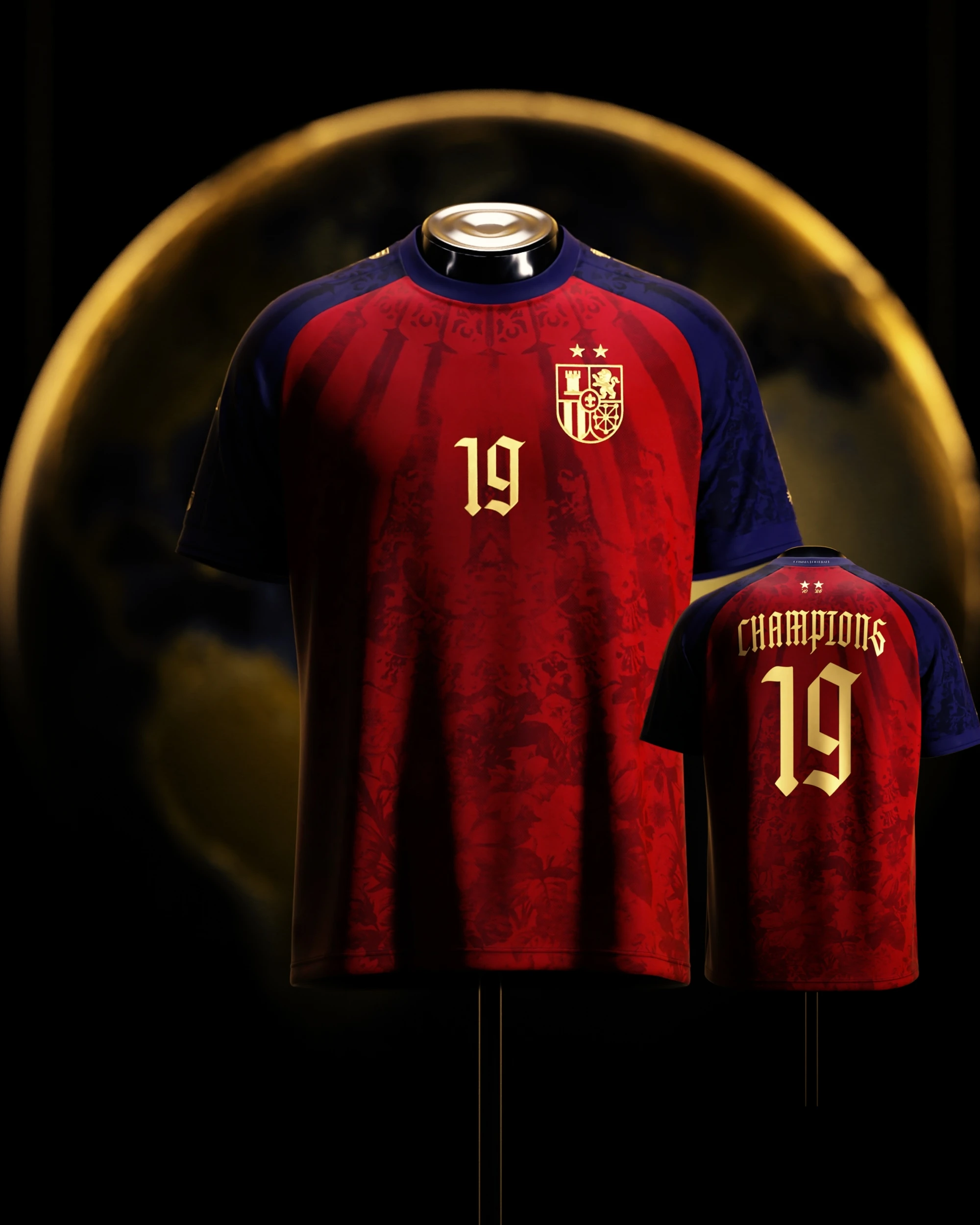 Spanien, Finale 2026, Sieger # 26 Lamine Yamal # 19 Fußballtrikot für Herren und Damen, Sommer, atmungsaktiv, schnelltrocknend, Y2k, lässiges Fan-T-Shirt