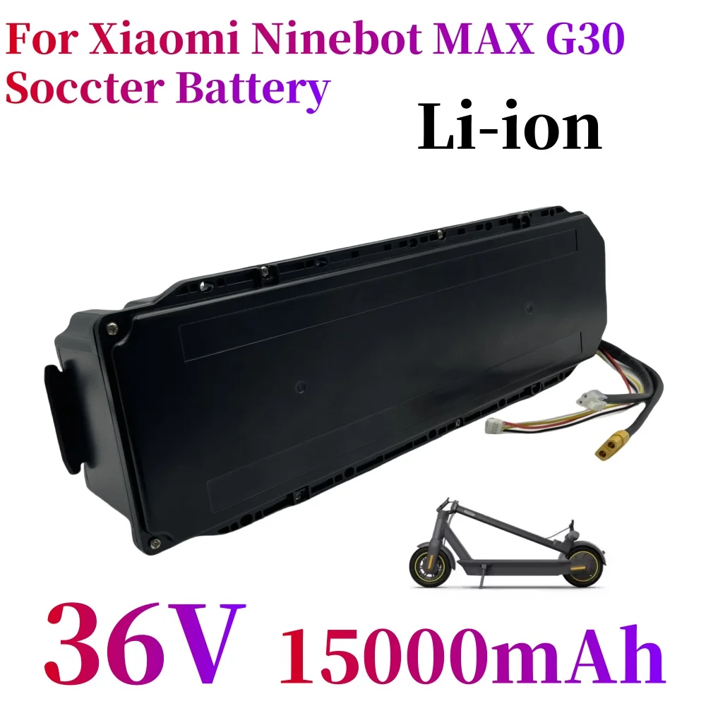 10S6P G30 36V Soccter battery 18650 15.3Ah 15AH For Original Xiaomi Ninebot MAX G30 G30LP Soccter