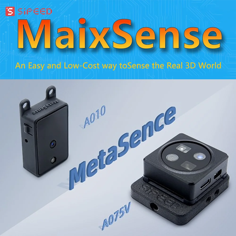 

New MaixSense A010 With Screen/A075V RGBD TOF 3D Depth Vision MCU&ROS Camera Board Sipeed
