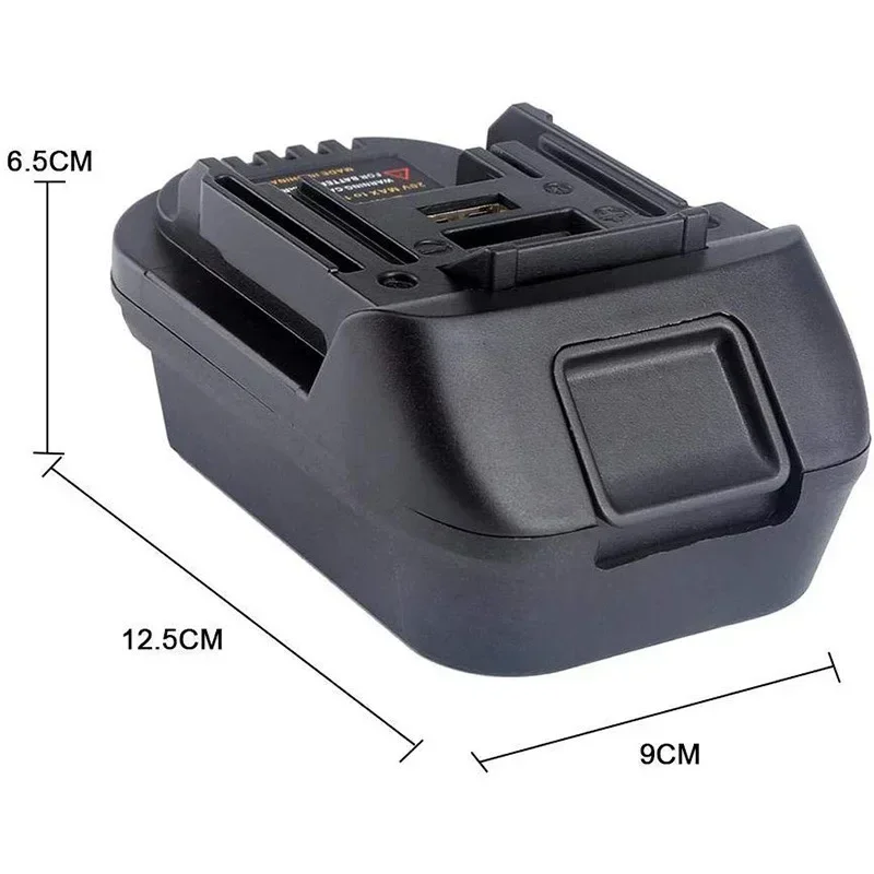 DM18M Battery Adapter Converter for Milwaukee/Dewalt/Makita 18V BL1830 BL1840 BL1850 BL1860 DM18M Power Tool Accessories