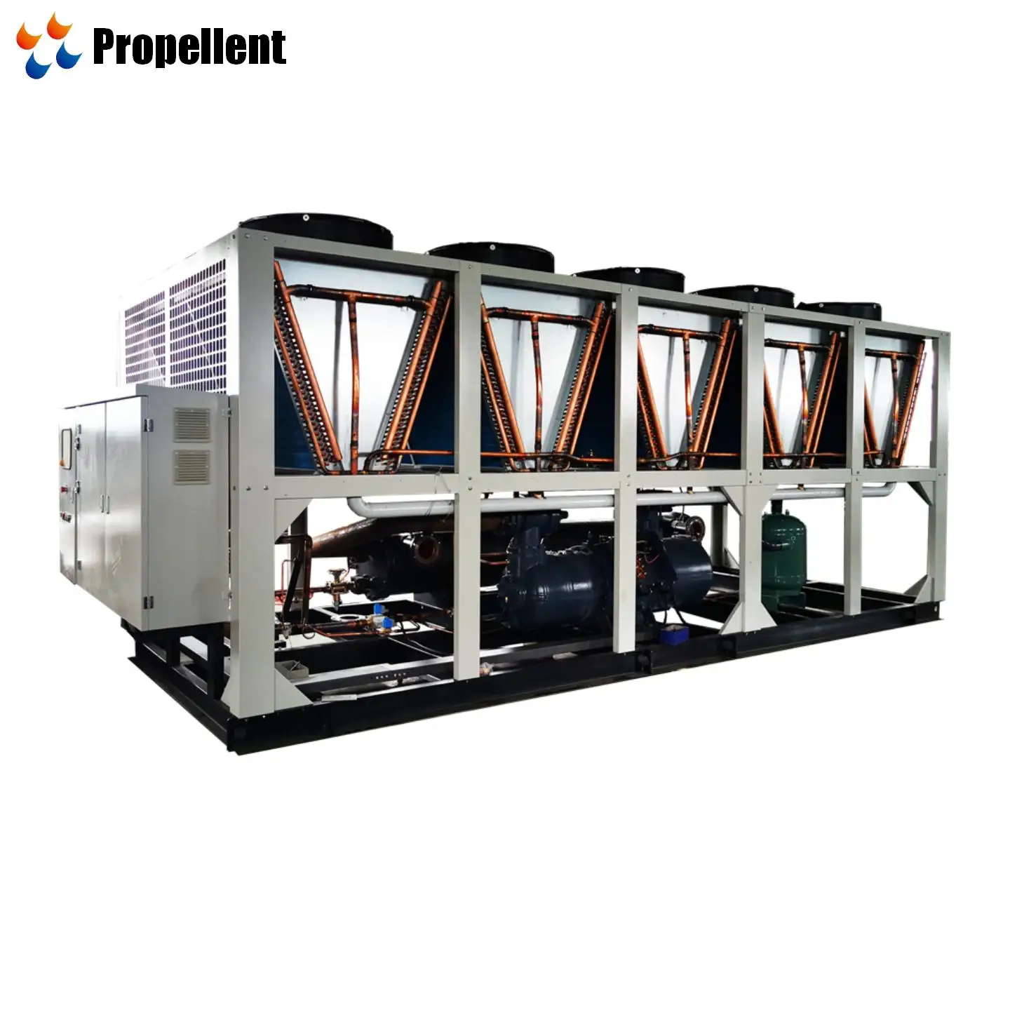 High Efficiency Energy Saving Water Cooling Systems Refrigerator Industrial Chilling Equipment Air Cooled Screw Chiller