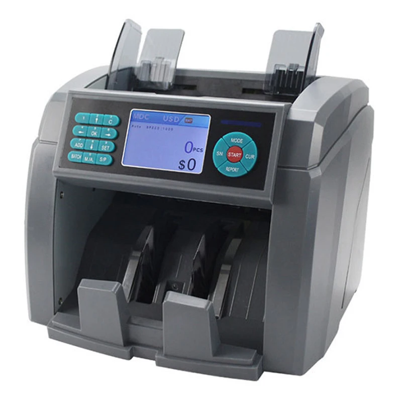 2 CIS Mix Value Counter Sorting and Detecting Machine with High Precision Intelligent Fake Money Detector