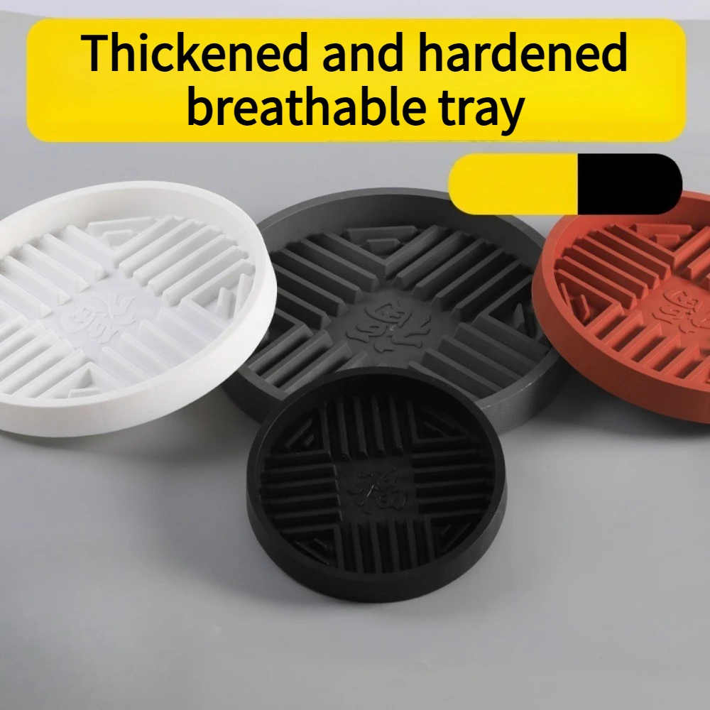 3PCS Breathable Flower Pot Base Thickened Resin Durable Flower Pot Pad Water Tray Indoor Home Balcony