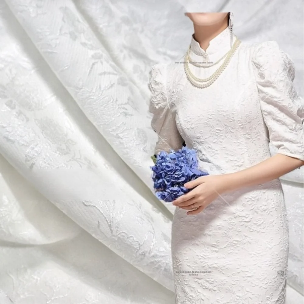 

Окрашенная в пряжу парчовая жаккардовая ткань, платье с розой, верхняя одежда, брендовая одежда, модный дизайн, шитье, оптовая продажа, ткань на метр