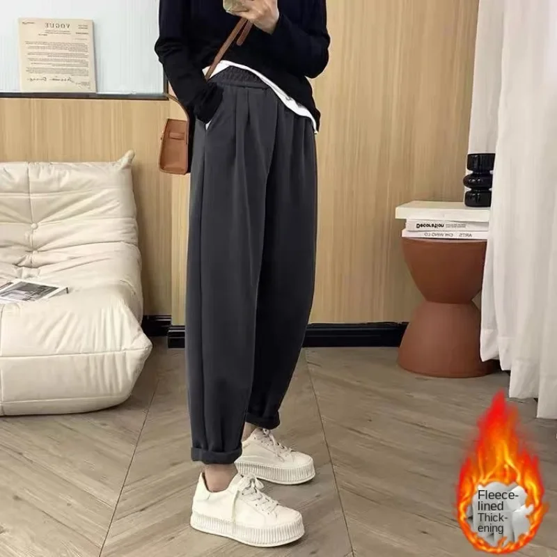 High-waisted Casual Carrot Pants Women's Loose Fit 2024 Autumn New Style Wardrobe Pants Harem sweatpants  joggers women