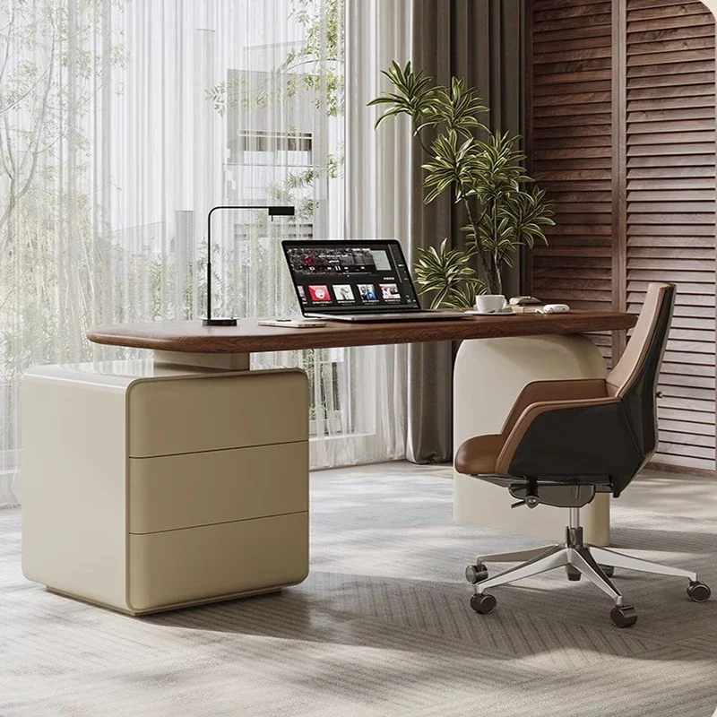 Study Desk Table Office Minimalist Modern Multifunctional Furniture Organizer Corner Simple Room Escritorio Executive Work