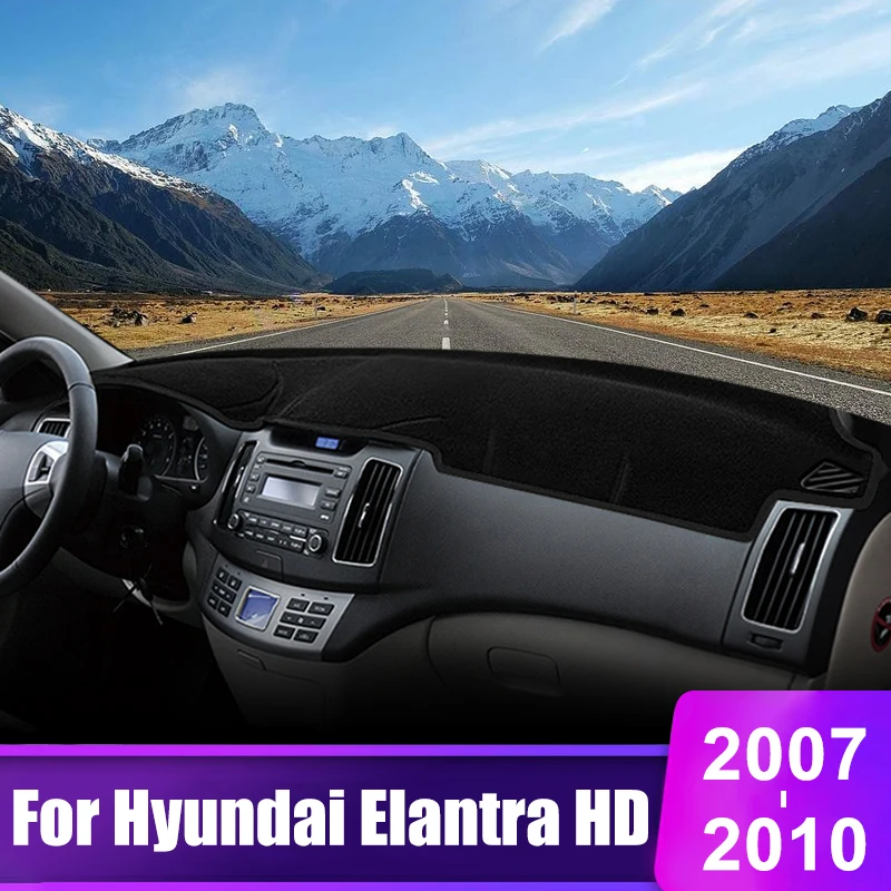 

For Hyundai Elantra HD 2007 2008 2009 2010 Car Dashboard Cover Sun Shade Avoid Light Mat Pad Instrument Panel Mat Accessories