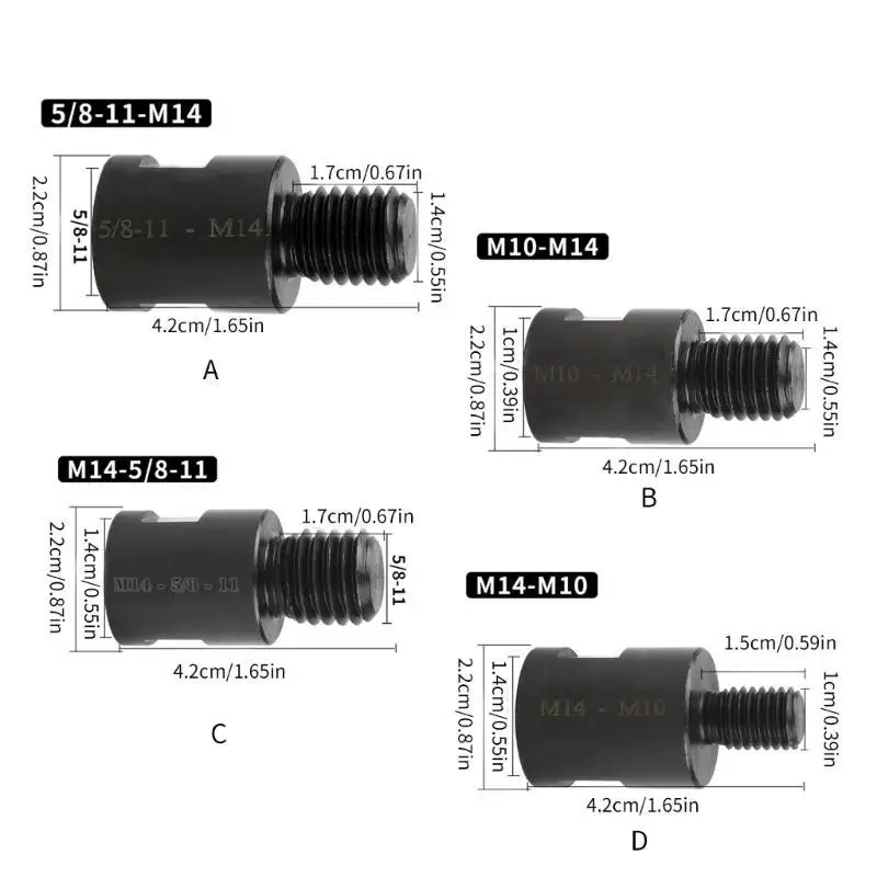 652F Different Thread Diamond Bit for Grinder Polisher Bit Converters Connectings Rod