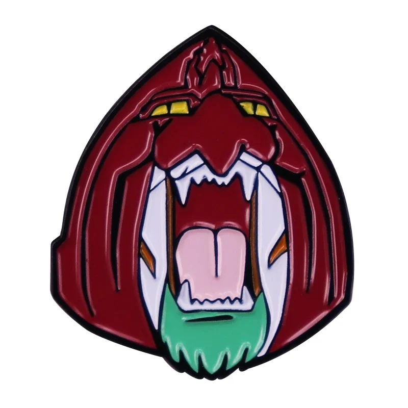 He-Man, los maestros del universo, Motu Battle Cat, Pin esmaltado, insignia de cabeza de tigre blindada