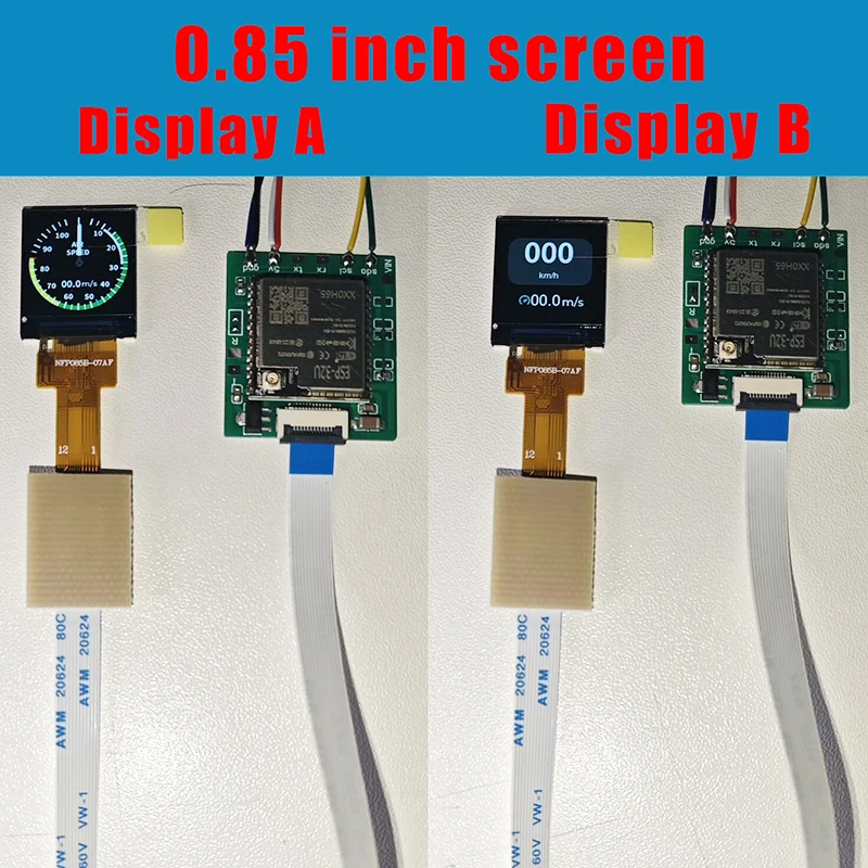 

Model Aircraft Fpv Airspeed Meter Instrument Fixed-wing Model Aircraft Cockpit Simulation Instrument Panel 1.3/0.85-inch Display