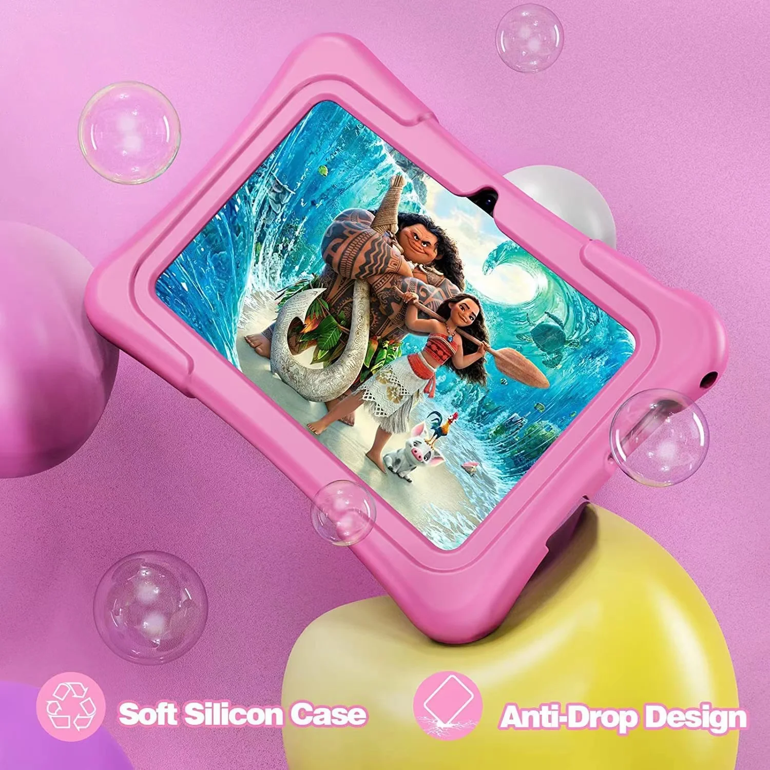 32GB Kids Tablet 7.0'' Android 12 Proof Case 5G WiFi Google Dual Camera Learning Education Toy Tablet Children Boys Girls Gifts