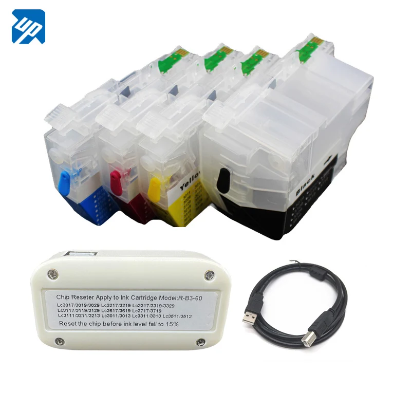 Vhbw Cartucho De Tinta Paquete De 4 Refill Leer Multicolor Compatible Con Brother DCP-J715W, DCP-J715, MFC-250 Impresora, CISS (Compatible