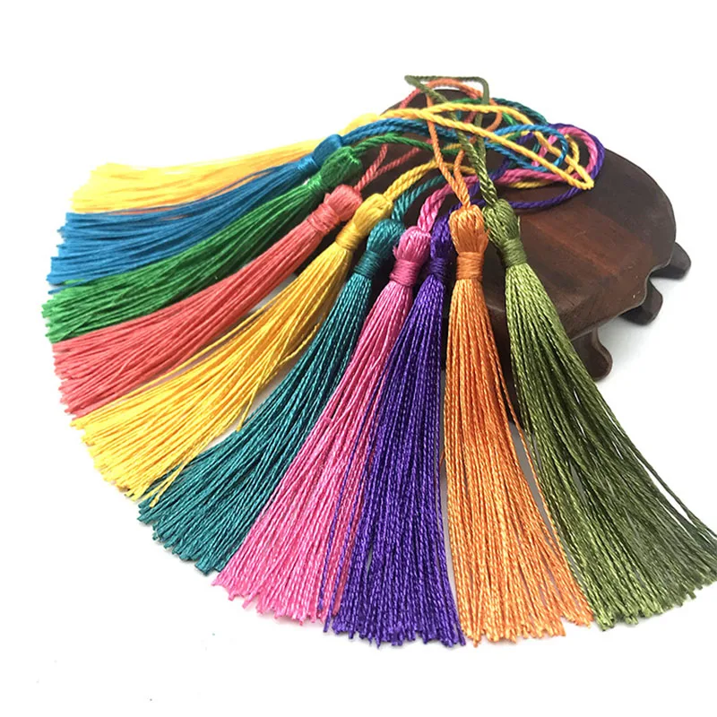 30PCS 7 CM Hanging Rope Silk Tassels For DIY Earring Hooks Pendant Keychain Embellish Curtain Accessories Supplies