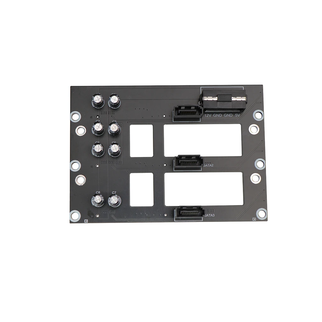 Dual/Triple/4/5-Bay SATA Festplatten-Backplane NAS-Gehäuse Adapterplatte SATA 6G Großes 4D-Netzteil Speicher-Server-Backplane – Detail 8