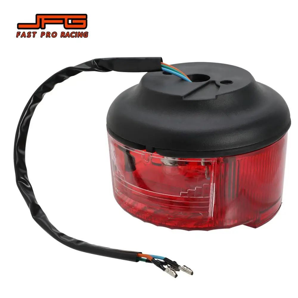 Moto Brake Stop Lights Motocross Round License Plate Tail Lamp Rear Lamp Taillight For SR 50 S51 Electric Dirt Bike E-Bike