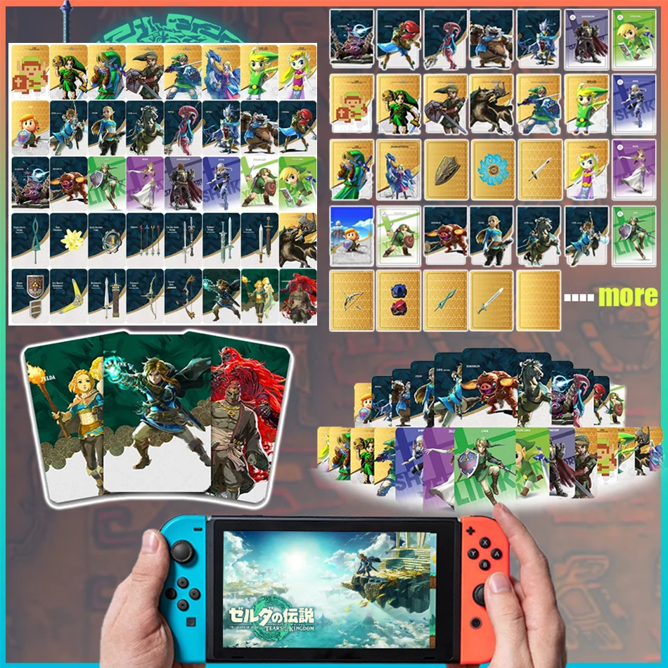 

zeldas amxxbo card zelda breath of the wild amibo card Zelda Tears of the Kingdom link Princess Zelda Ganondorf amxxbo ns switch