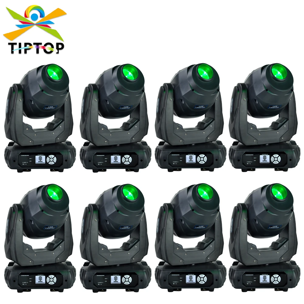 8 Pack LED 180W Spot Wash Light RGBW Moving Head Stage Light DMX Stage Light DJ Nightclub Party Concert Stage Professional