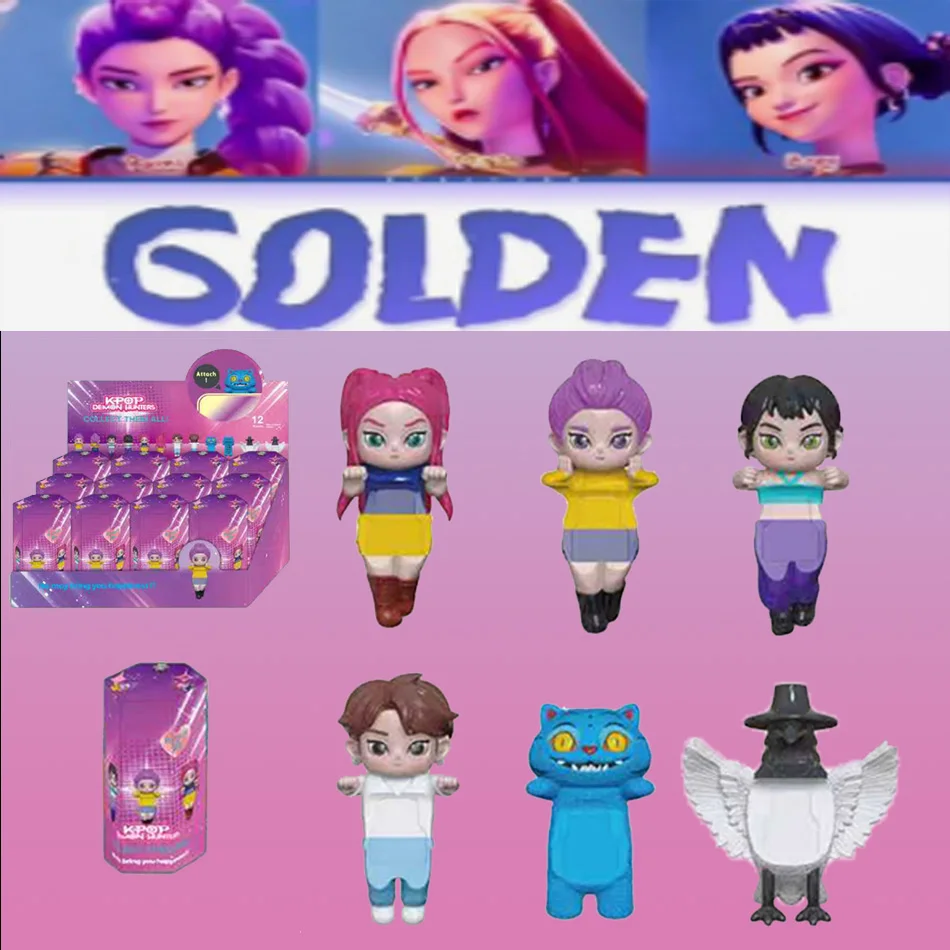 

2025 KPop Охотники на демонов, аниме-фигурка, мини-игрушки: милая Коллекционная модель куклы из ПВХ, украшение стола, подарки