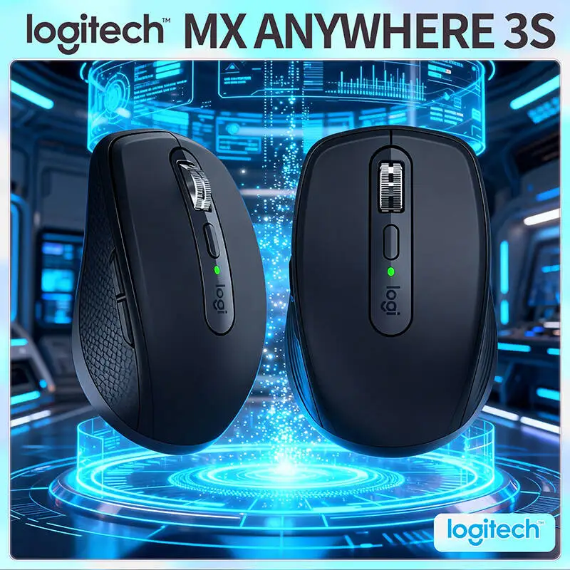 

Компактная мышь Logitech MX Anywhere 3S, эргономичный дизайн, перезаряжаемая, с быстрым прокруткой для портативных ПК Mac