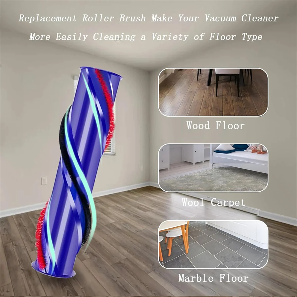 다이슨 V8 진공 청소기 다이렉트 드라이브 전기 바닥 브러시 진공 부품 용 새로운 2025 롤러 브러시 교체 967483 -01, 967483 -03