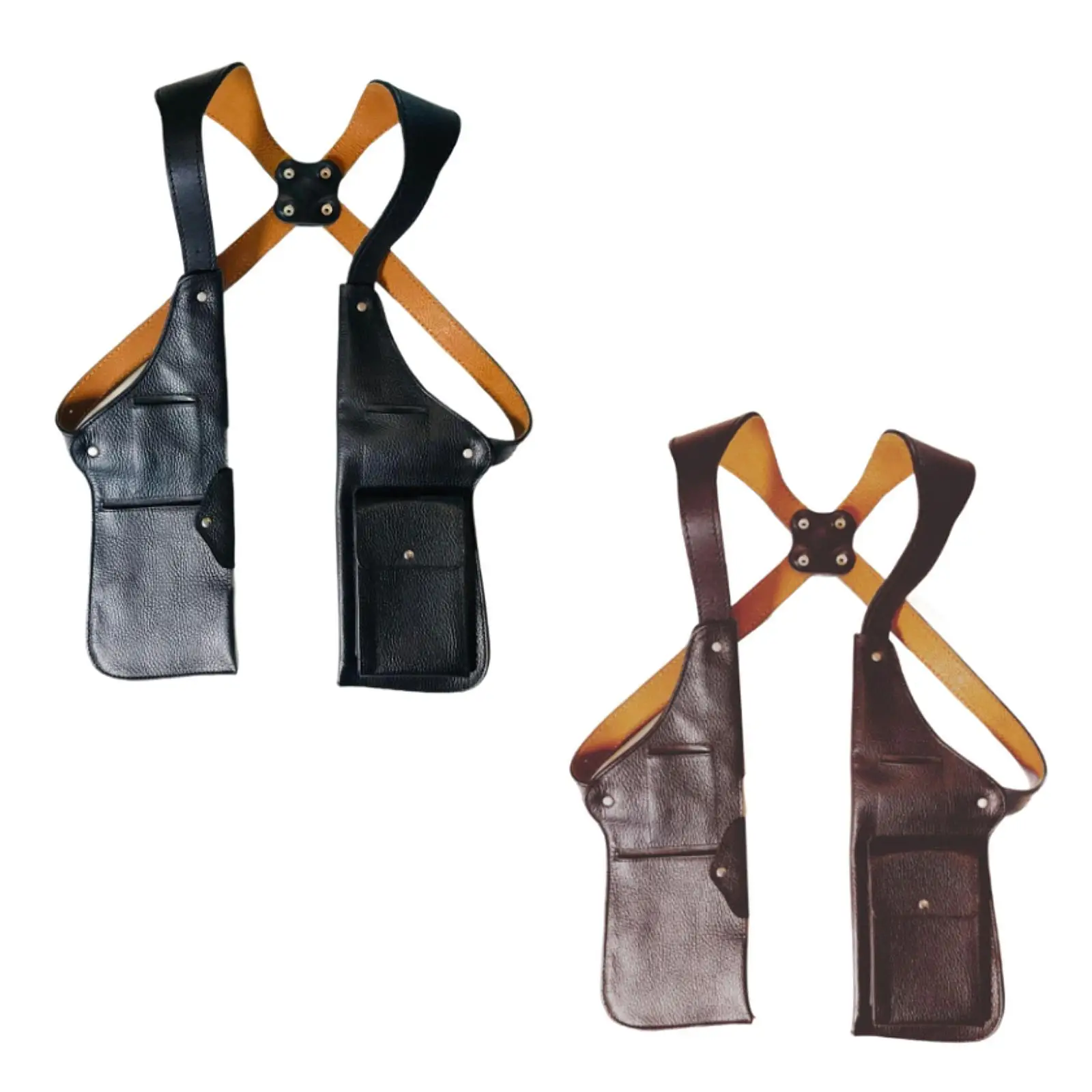 Adjustable Strap Underarm Shoulder Wallet PU Leather Cross Body Bag for Women Men Outdoor Sports Travel Casual Pocket