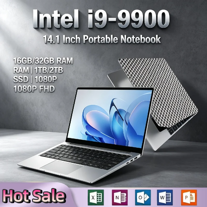 Home Office Windows 11 - インテル i9 9900 14.1インチ ウルトラスリム ゲーミングノートパソコン