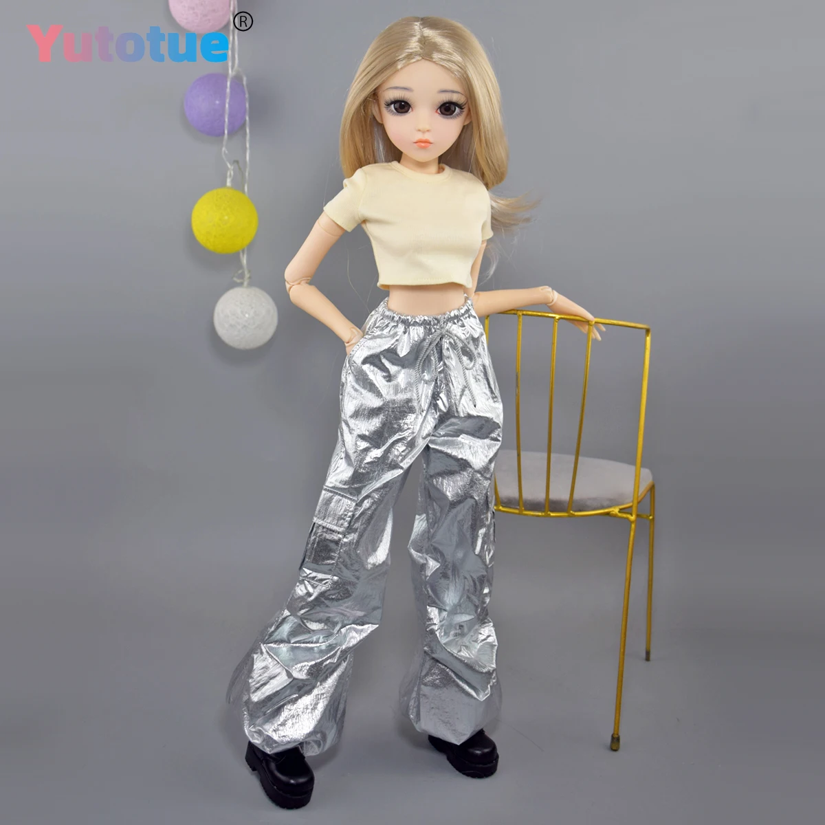 YUTOTUE 60cm Height Girl Doll Removable Fashion Outfits Wigs Lifelike 1/3 BJD Doll Toy Xmas Gift