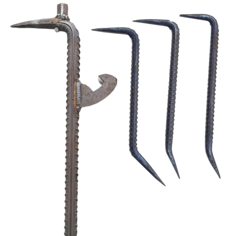 

Handmade construction site small crowbar carpentry mold removal hexagonal aluminum film crowbar double back hook aluminum mold