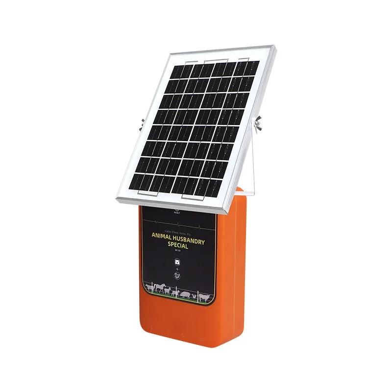 Solar off-grid electric pasture fence supercharger high voltage pulse