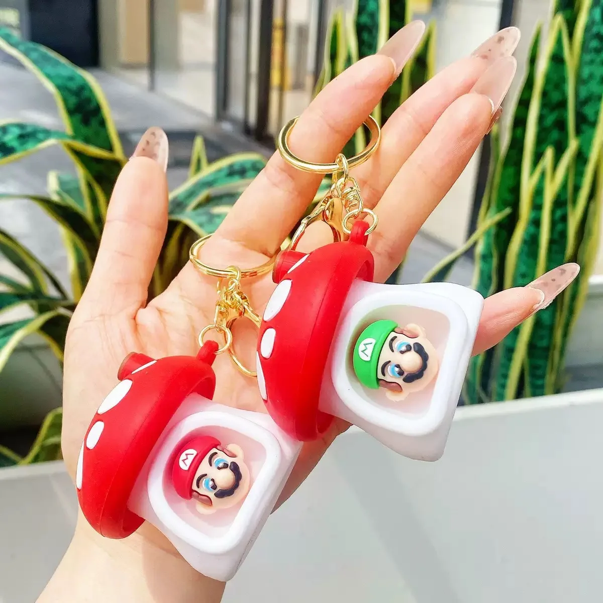 

Super Mario Keychain Kawaii New Stress Keychain Bag Pendant Toy Mushroom Pendant Gift