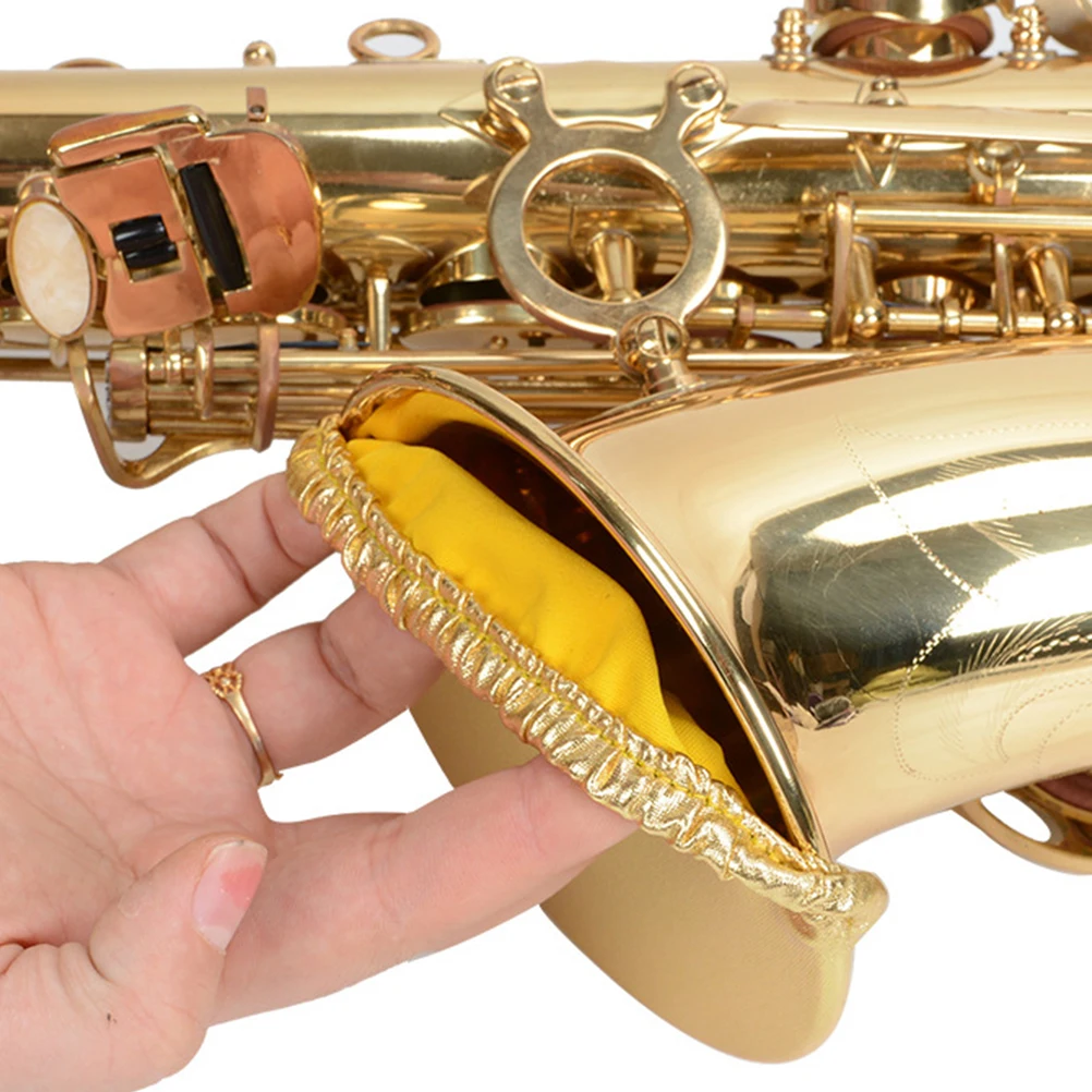 

Sax Instrument Cover M Size for Straight Sax Reusable Dustproof Music Supplies Reusable Instrument Parts Horn Cover