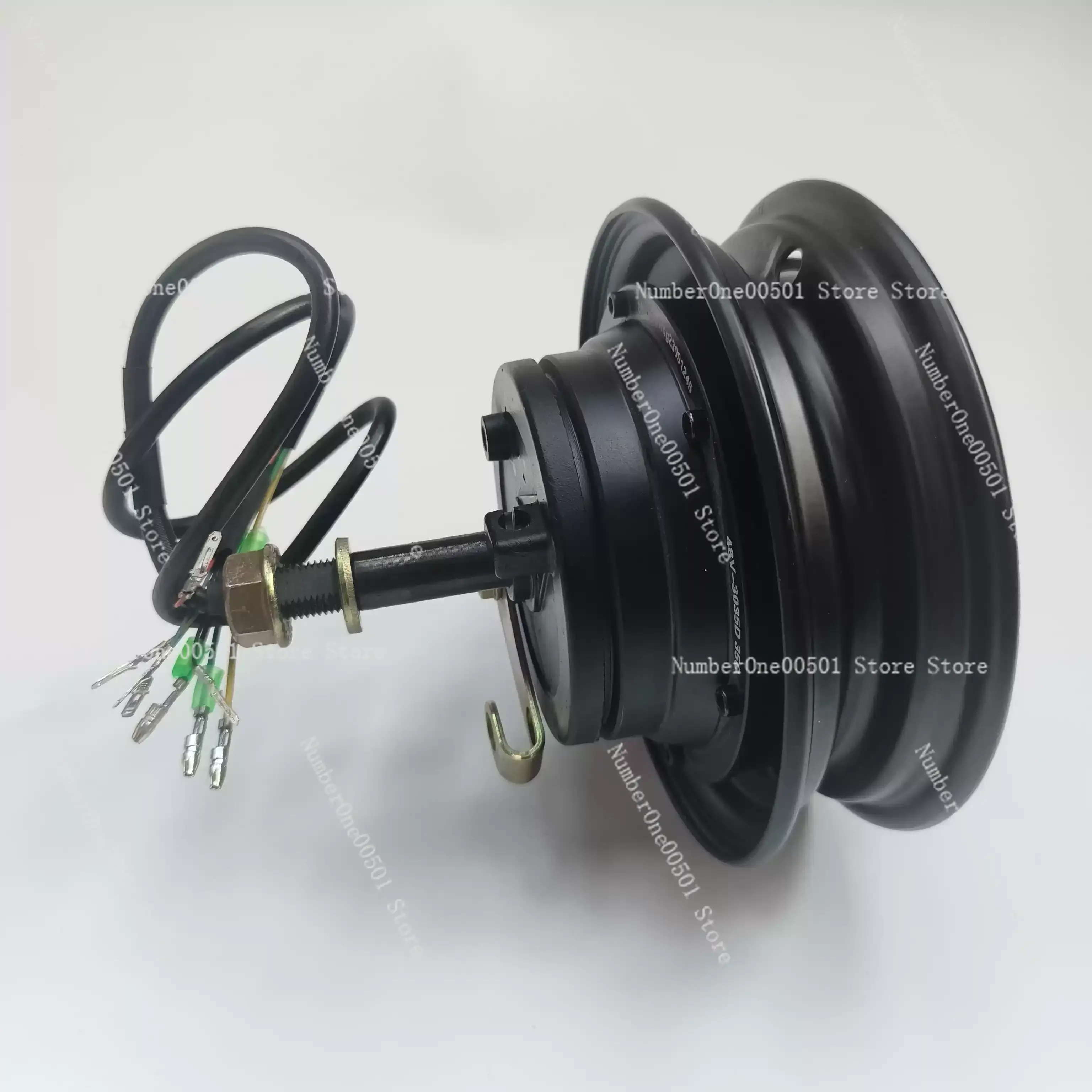 10 inch unilateral shaft small elderly tricycle scooter rear wheel drum brake motor 48v500w