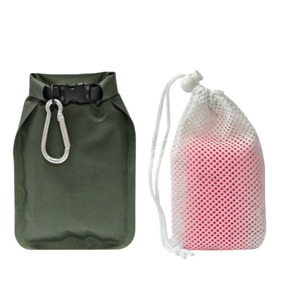 Portable Soap Bar Case Foldable Leak-Proof Sealed Soap Holder with Buckle Dry-wet Separation Travel Soap Bar Bag Outdoor