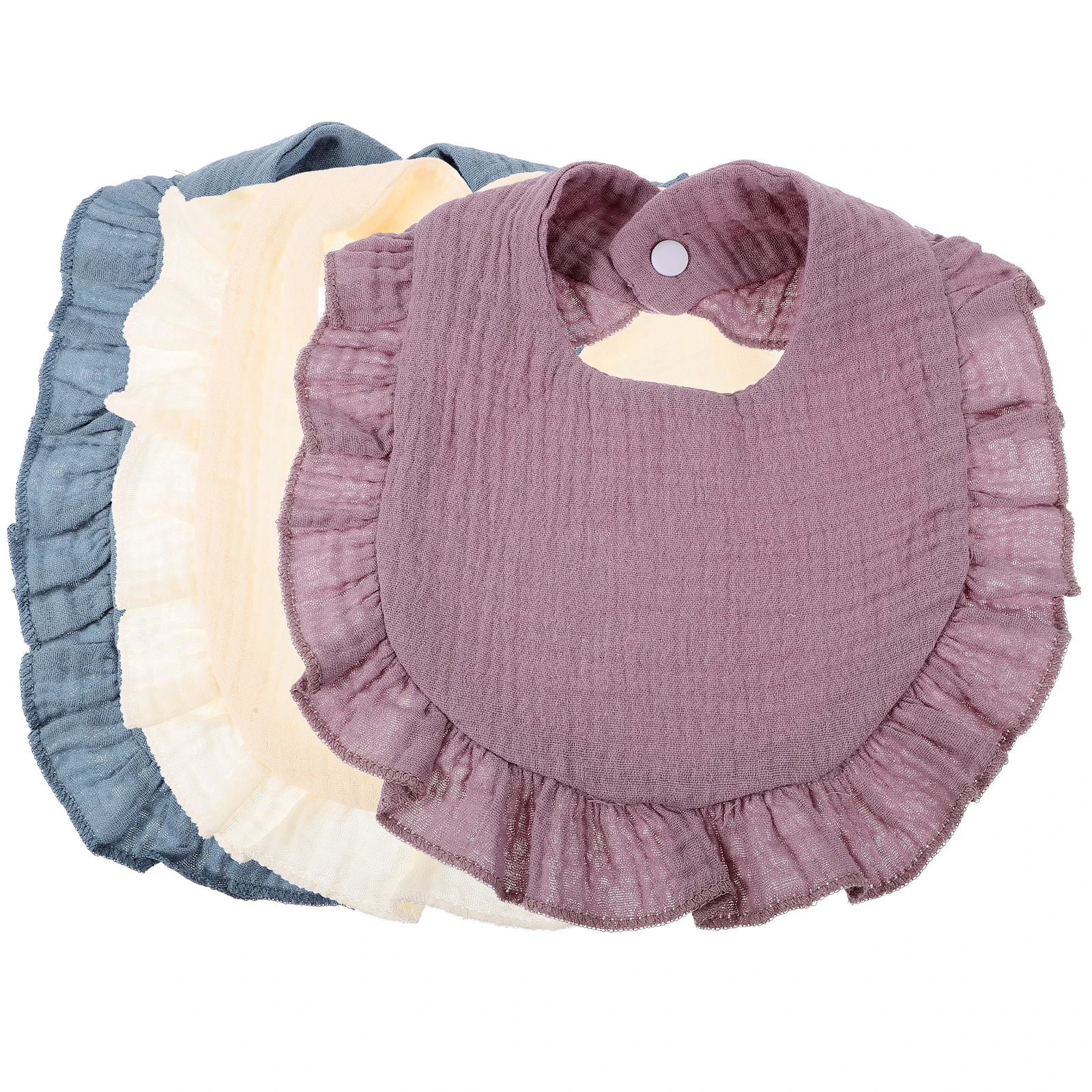 

3 pcs Cotton Drool Bibs For Teething Newborns Lightweight Bandana Bibs For Girls Boys Eating Clothes Protection